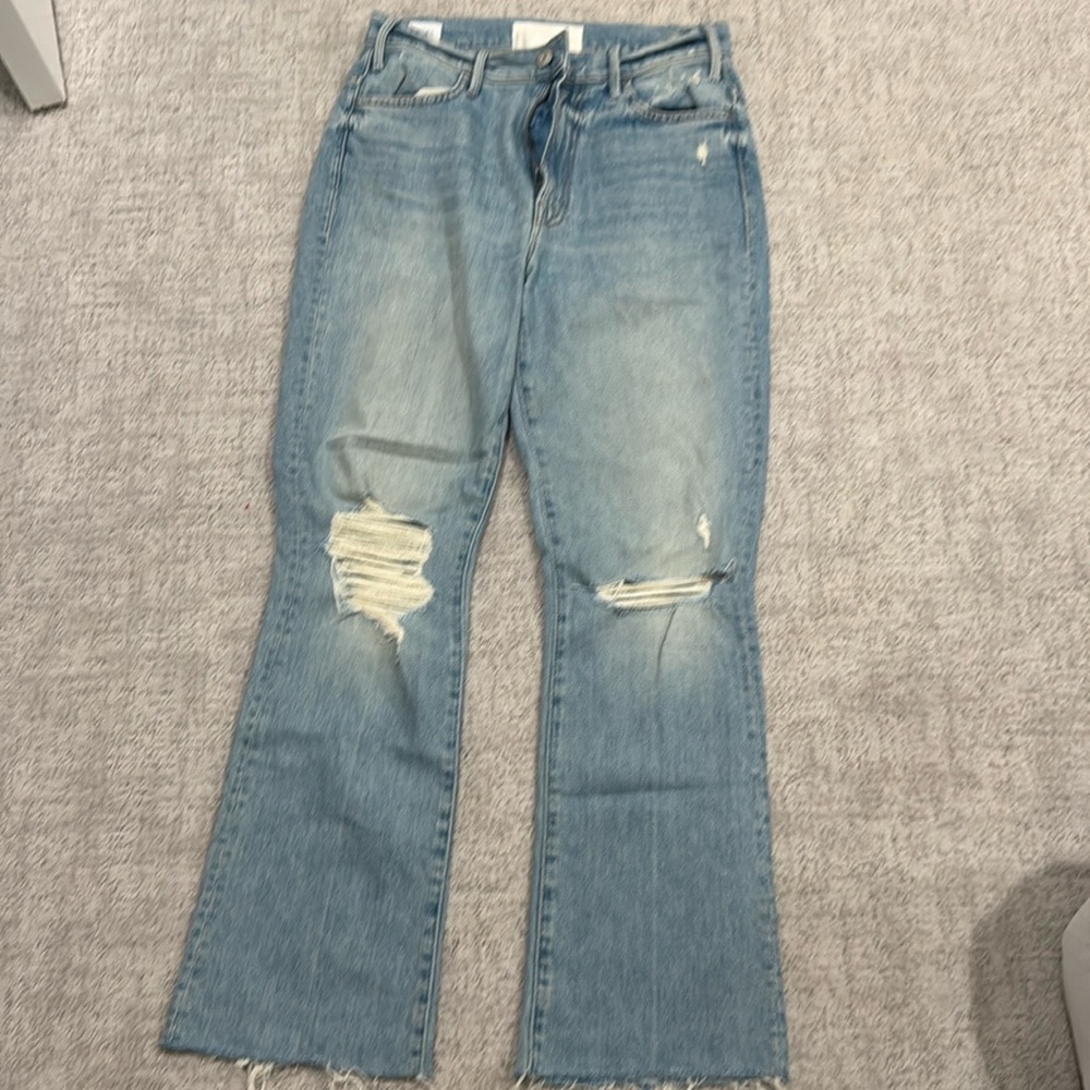 Mother hustler ankle fray size 27